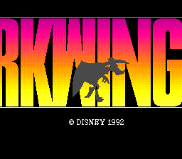 Darkwing Duck box art for TurboGrafx-16